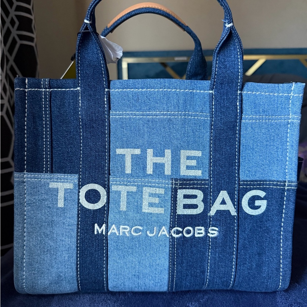 Marc Jacobs Two-Tone Denim Tote Bag